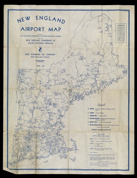 New England Airport Map