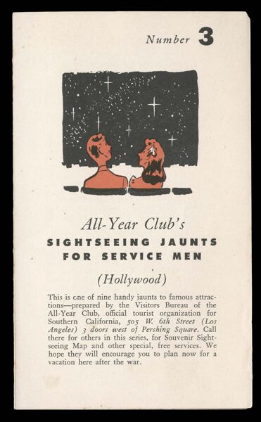 All Year Club's Sightseeing Jaunts for Service Men (Hollywood)