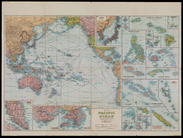 Map of Pacific Ocean Mercators Projection compiled by H.E.C. Robinson P.T.Y.L.T.D