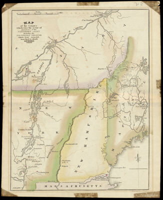 Map of the Country which was the scene of Operations of the Northern Army Including the Wilderness Through which Genl. Arnold marched to attack Quebec
