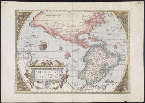 Americae Sive Novi Orbis, Nova Descriptio., 1574