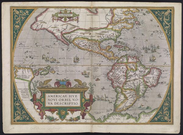 Americae Sive Novi Orbis, Nova Descriptio., 1598