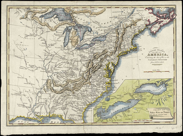 United States of America : Exhibiting the Seat of War on the Canadian Frontier from 1812 to 1815.