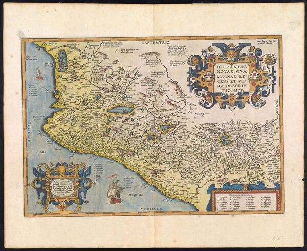 Hispaniae Novae Sivae Magnae, Recens et Vera Descriptio. 1579., copy 1