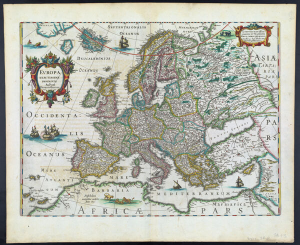 Evropa Exactissime Descripta Auctore Henrico Hondio. 1631