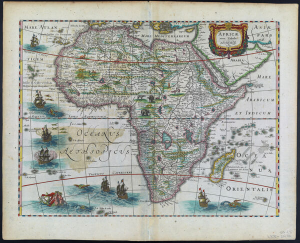 Africae nova Tabula. Auct: Hen. Hondio. 1631