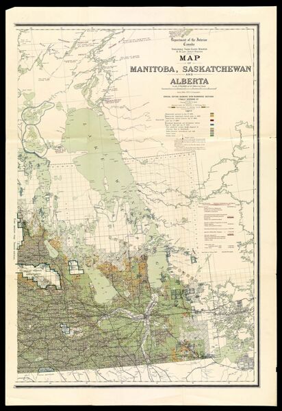 Map of Manitoba, Saskatchewan and Alberta (Sheet 1)