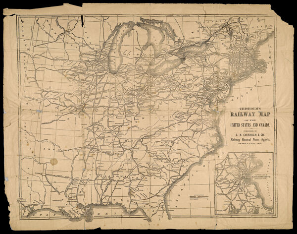 Chisholm's Railway Map of the United States and Canada