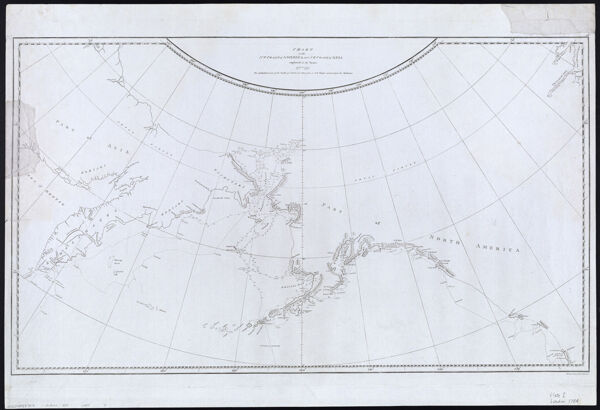 Chart of the NW Coast of America and NE Coast of Asia explored in the years 1778 & 1779. The unshaded parts of the coast of Asia are taken from a MS chart received from the Russians.