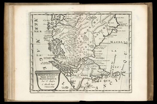 Detroit de Magellan, Terre et Isles Magellanicques, &c.  Par N. Sanson d'Abbeville Geogr Ordinaire du Roÿ