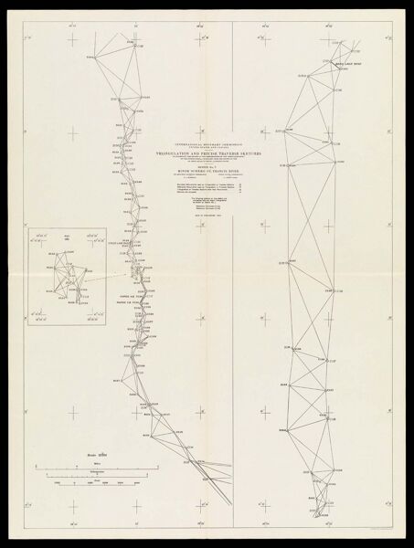 International Boundary Commission United States and Canada Triangulation and precise traverse sketches to accompany the report of the commissioners on the reestablishment of the international boundary from the source of the St. Croix River to the St. Lawrence River Sketch No. 7 Minor Scheme - St. Francis River