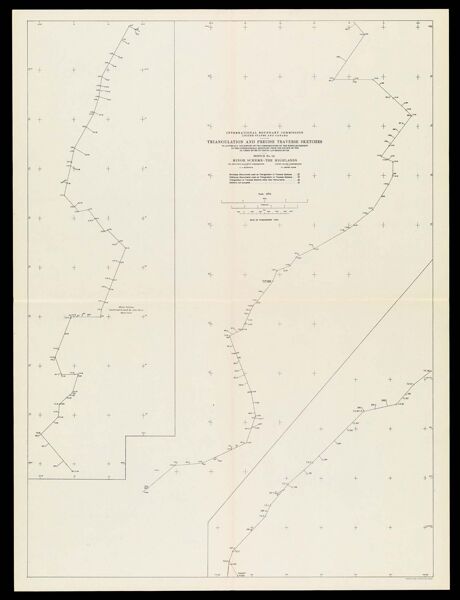 International Boundary Commission United States and Canada Triangulation and precise traverse sketches to accompany the report of the commissioners on the reestablishment of the international boundary from the source of the St. Croix River to the St. Lawrence River Sketch No. 10 Minor Scheme - The Highlands