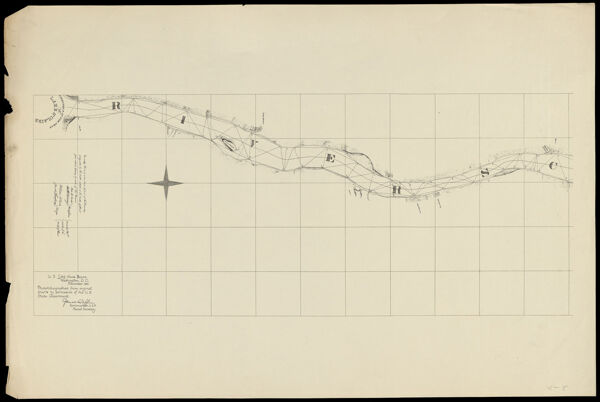 [untitled map of River St. Claire; first part]