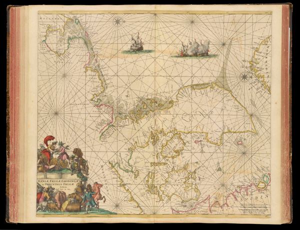 Daniae, Frisiae, Groningae et Orientalis Frisiae Littora. Apud Fred: de Wit.