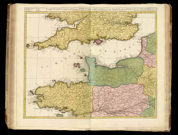 Tabula Nova complectens Praefecturas Normanniae, et Britanniae. una cum Angliae, parte et Manica.