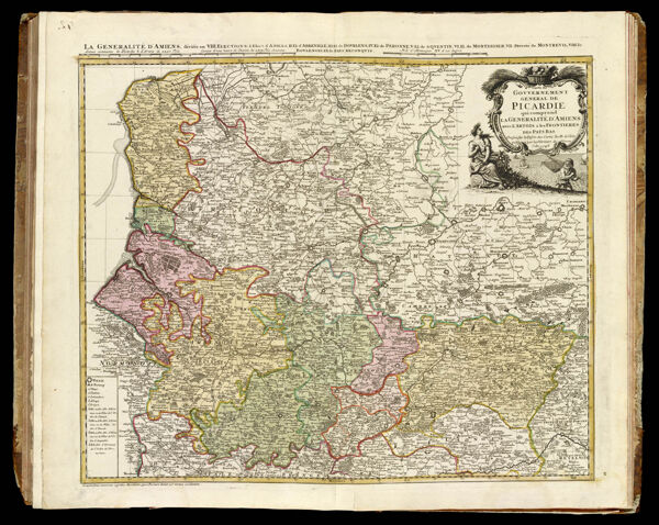 Gouvernement general de Picardie qui comprend la Generalité d'Amiens avec l'Artois & les frontiers des pays basGovernment of Picardy, which contains the majority of Amiens with Artois and the borders of the low countries