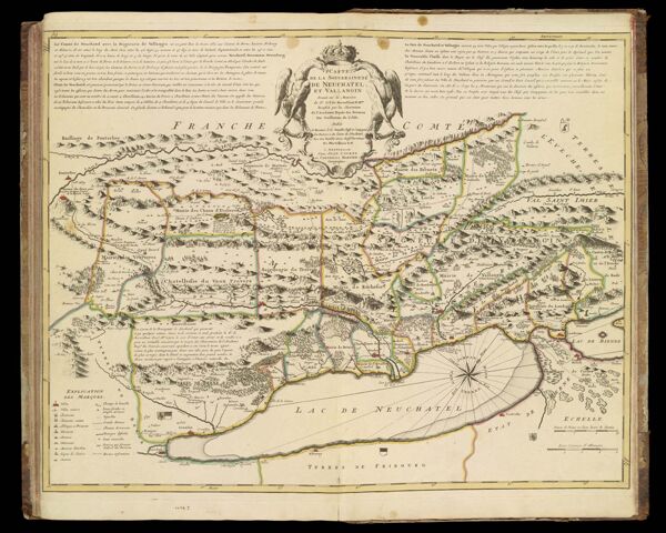 Carte de la souveraineté de Neuchatel et Vallangin