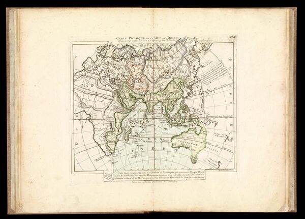 Carte Physique de la Mer des Indes Dressee et Presentee a l'Acad. le 5. Septbre 1744. Par Ph. Buache.[Pl. IV.]