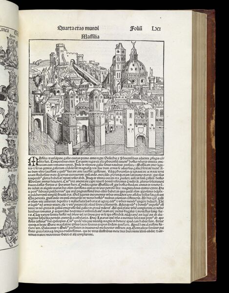 [The Fourth Age of the World - Folio LXI recto] Massilia [Marseilles]