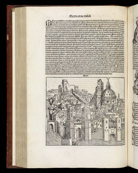 [The Sixth Age of the World - Folio CX verso] Metis [Metz]