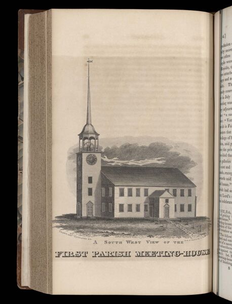 A South West View of the First Parish Meeting-House