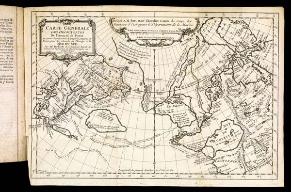 Carte Génerale des Découvertes De l'Amiral de Fonte et autres Navigateurs Espagnols, Anglois et Russes, pour la recherche du Passage a la Mer du Sud.