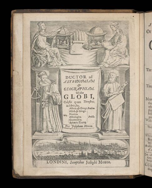 Ductor ad Astronomiam & Geographiam.  vel usus Globi, celestis quam terrestris.