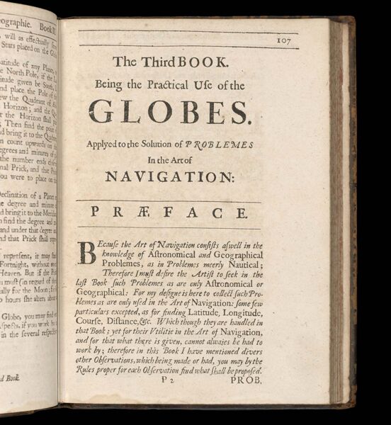 The third book.  Being the practical use of the globes.  Applyed to the solution of problemes in the art of navigation: preface.