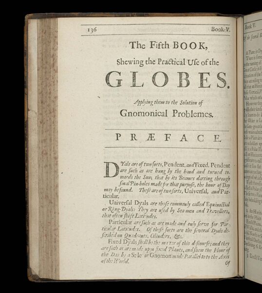 The fifth book, shewing the practical use of the globes.  Applying them to the solution of gnomonical problemes.