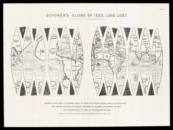 Schöner's Globe of 1523, Long Lost.