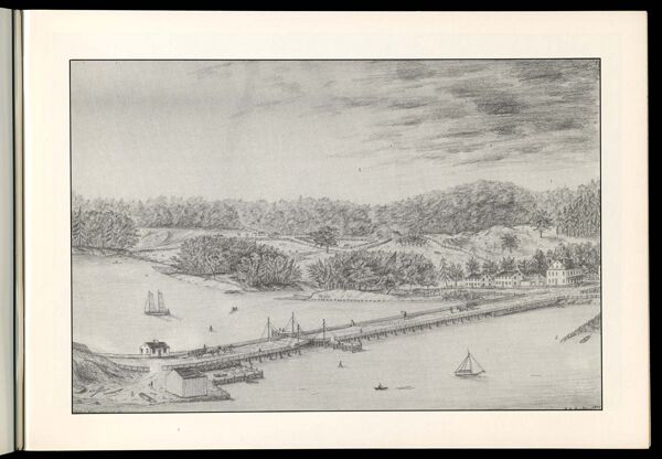 Tukey's Bridge in 1845, sketched 1897. (1)