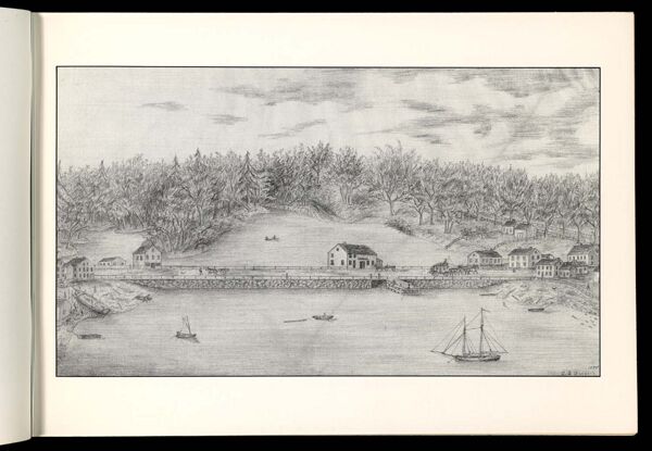 Deering's Bridge in the Forties, sketched 1895. (24)