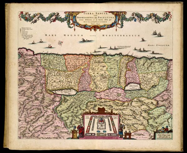 Terra Sancta, sive Promissionis, olim Palestina recens delineata, et in lucem edita per Nicolaum Visscher Anno 1659.