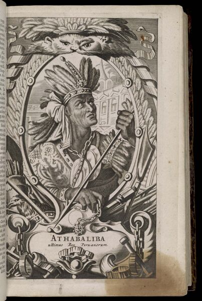 Athabaliba ultimus Rex Peruanorum. [Portrait of last king of the Incas]