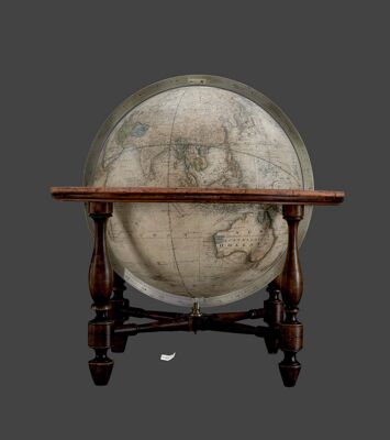 Wilson's new thirteen inch terrestrial globe, exhibiting with the greatest possible accuracy the positions of the principal known places of the earth