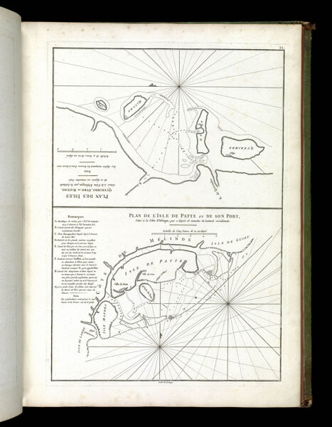Plan de l'Isle de Patte et de son Port situe a la Cote d'Afrique...