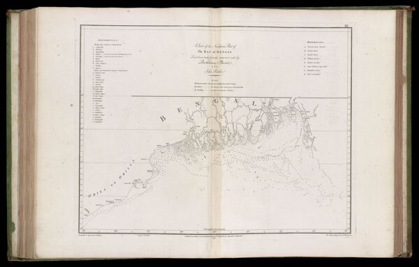 Chart of the Northern part of the Bay of Bengal laid down chiefly from the surveys made by Bartholomew Plaisted and John Ritchie.