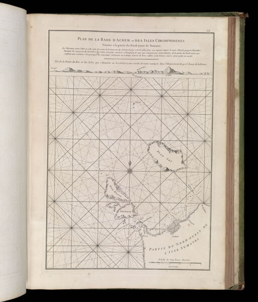 Plan de la Rade d'Achem et Des Isles Circonvoisines situees a la partie du Nord-ouest de Sumatra...