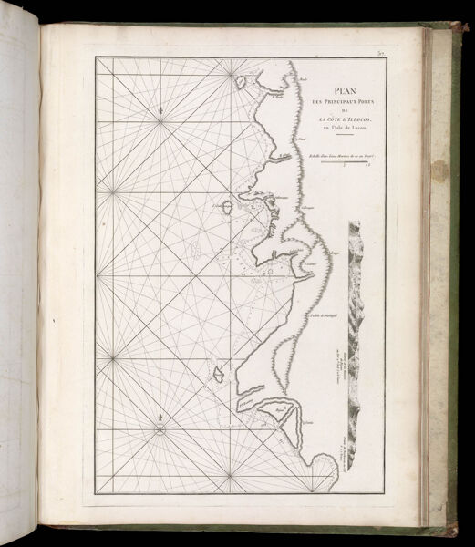 Plan des principaux ports de la cote d'illocos, en l'Isle de Lucon.