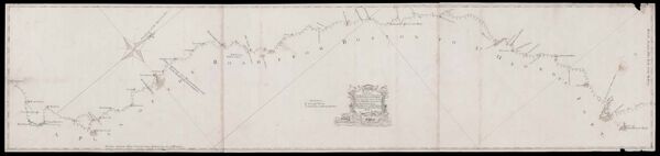A plan of the roads between Boston and Penobscott Bay surveyed by order of the Governor in pursuance of a Resolution of the General Court of the Massachusetts-Bay