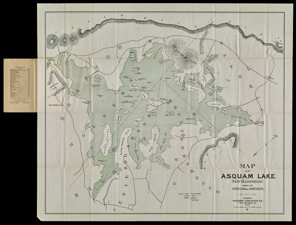 Map of Asquam Lake : New Hampshire