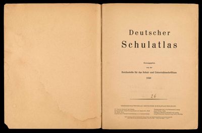 Deutscher Schulatlas herausgegeben von der Reichsstelle fur das Schul- und Unterrichtsschrifttum
