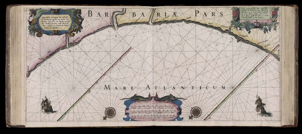 Caarte No. 12 || Chart number 12: True description of the west coasts of Barbary, between the Strait of Gibraltar and Cap Beddouza.