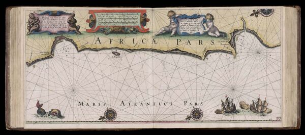 Caarte No. 13 || Chart number 13: Description of the sea coasts of Barbary, between Cap Beddouza and Cap Ghir, including the island of Mogador.
