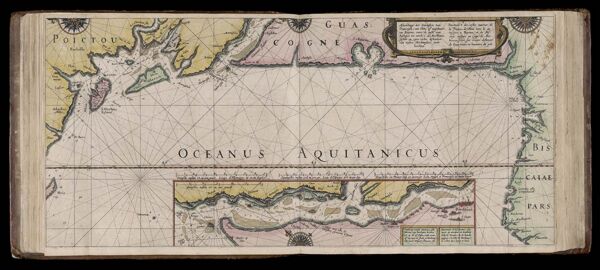 Caarte No. 6 || Chart number 6: Description of the sea coasts France from Olonne to Bayonne, and Vizcaya to Cabo Machichaco.