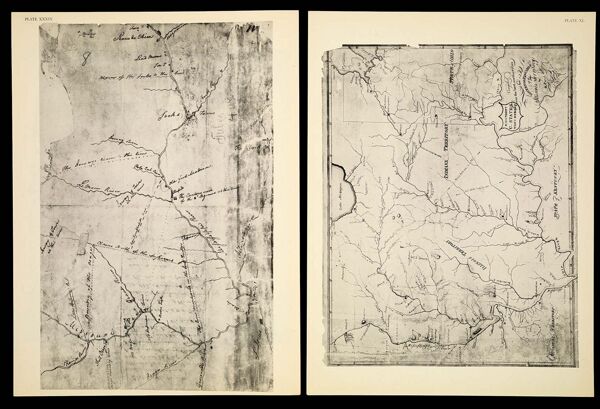 [Plate XXXIX] Sketch of Part of the Upper Mississippi at the Close of the War of 1812. [1942 copy of 1815-1816 original]