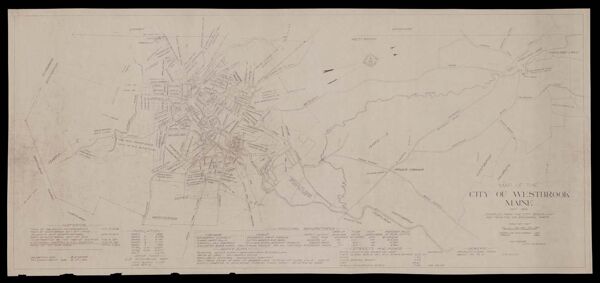 Map of the city of Westbrook Maine compiled from the city sewer map