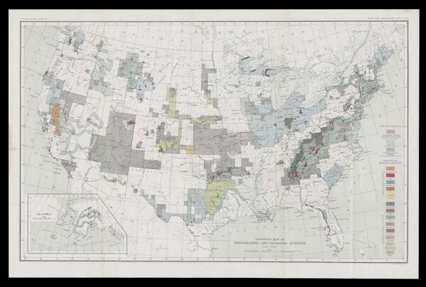 Progress map of topographic and geologic surveys: 1879-1900