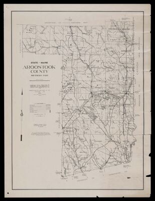 State of Maine: Aroostook County Southern Part  Compiled from Prentiss & Carlisle Co. Inc. Surveys - U.S.G.S - and Information on File