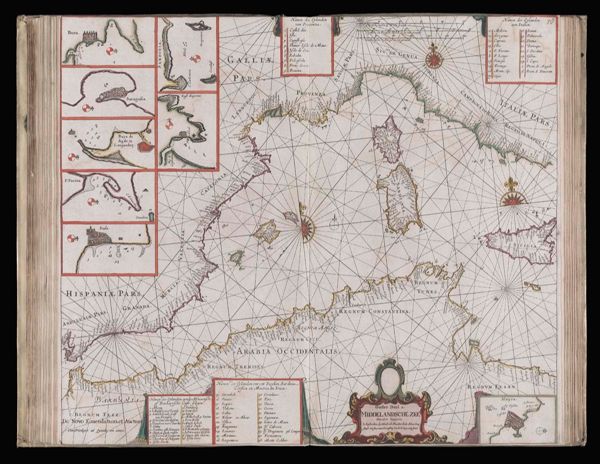 Ooster deel der Middelandsche Zee Nieuwelyex Uytgegeven 't Amsterdam by Hendrick Doncker Inde Nieuwbrug steegh int stuurmans Gereetschap het derde huys inde straet